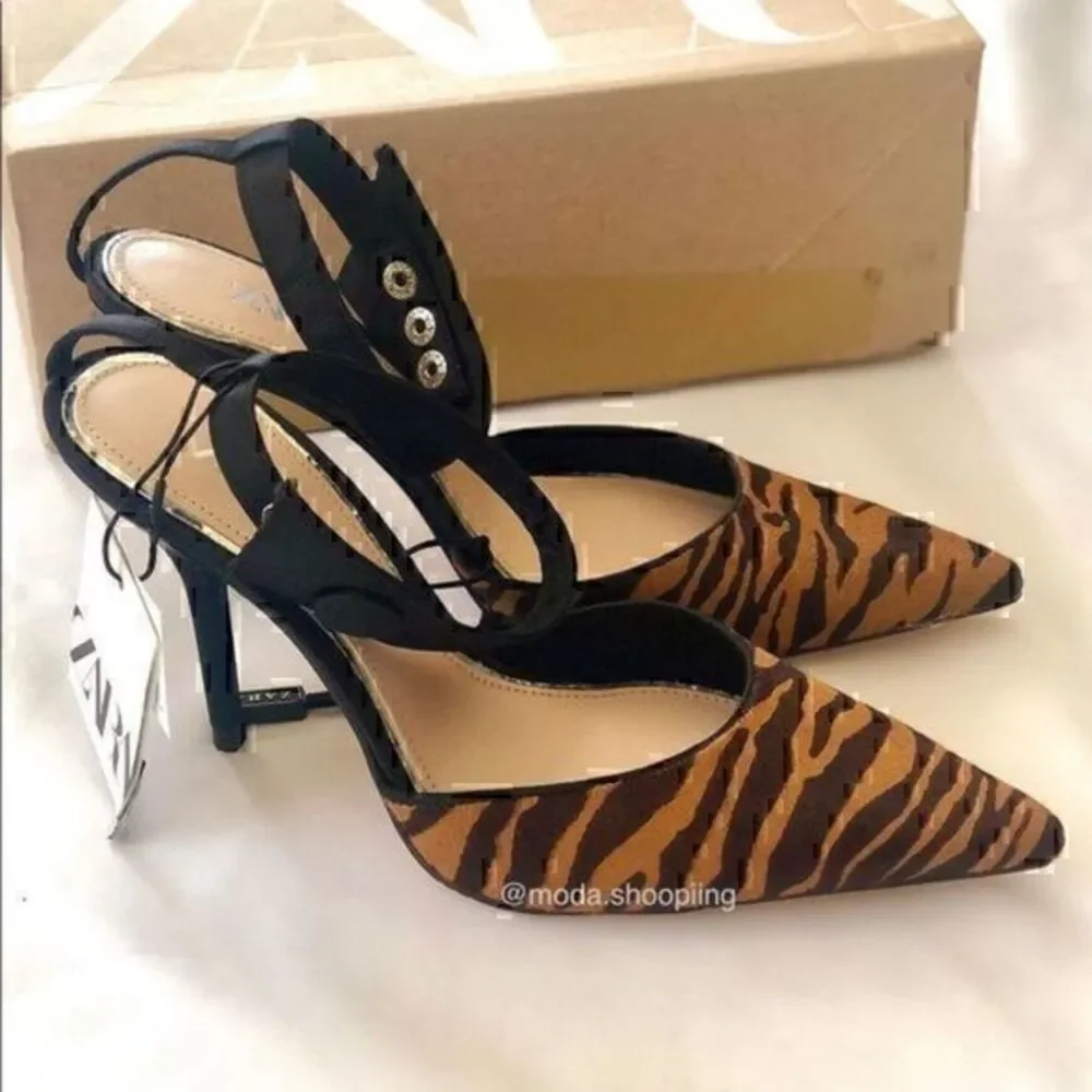 ZARA sling back heels